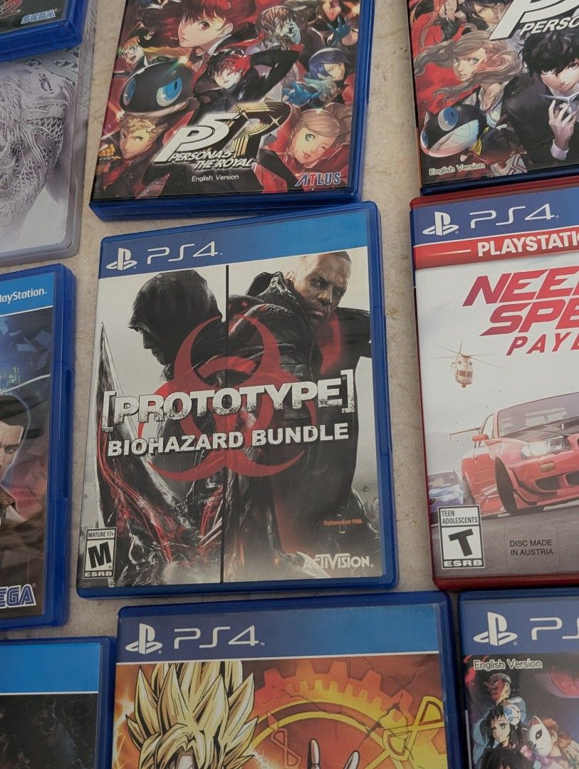 PS4 Games ps5 games demon slayer back 4 blood Dragonball XenoVerse xv need for speed payback person 5 royal  prototype biohazard bundle Yakuza 0 zero kiwami 262853058570369114