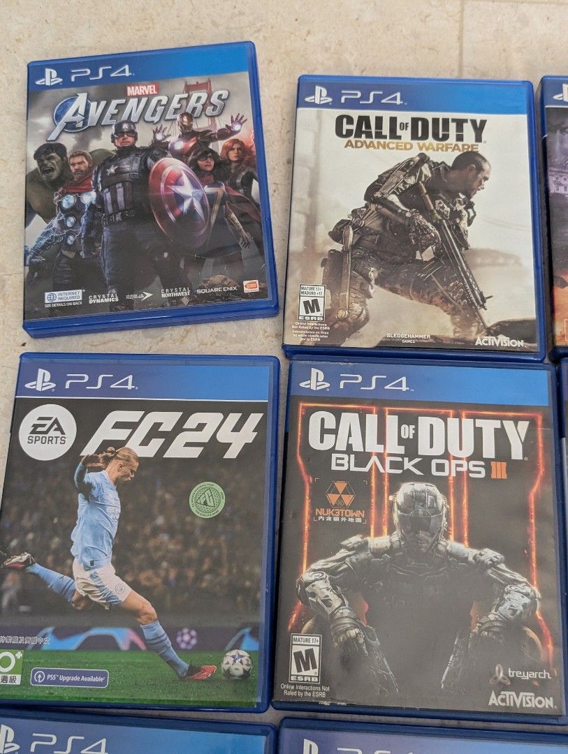 PS4 游戏 ps5 索尼 刺客信条：辛迪加 黑旗 生化危机7 星球大战：前线 fc24 使命召唤III 黑色行动 3 高级战争 圣安地列斯IV 4 逃离地狱 漫威复仇者联盟62863061101569112