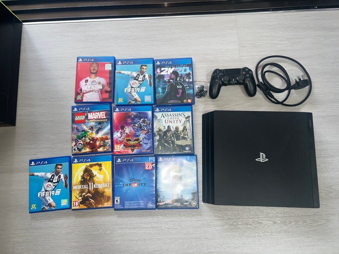 PS4 Pro 1TB with games62853059234179110