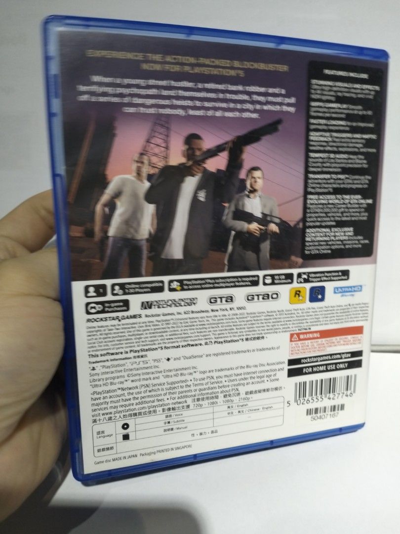 PS5 专为《侠盗猎车手 V》(GTA 5) 设计的套件62863061133699112