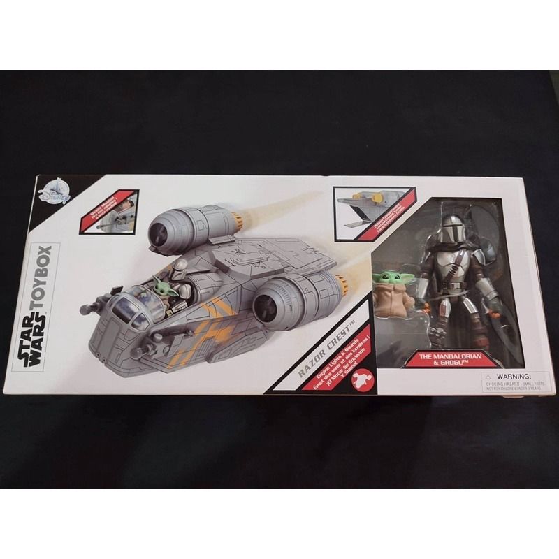 RAZOR CREST w/ MANDALORIAN & GROGU, bnew - Disney Toybox Exclusive Star ...
