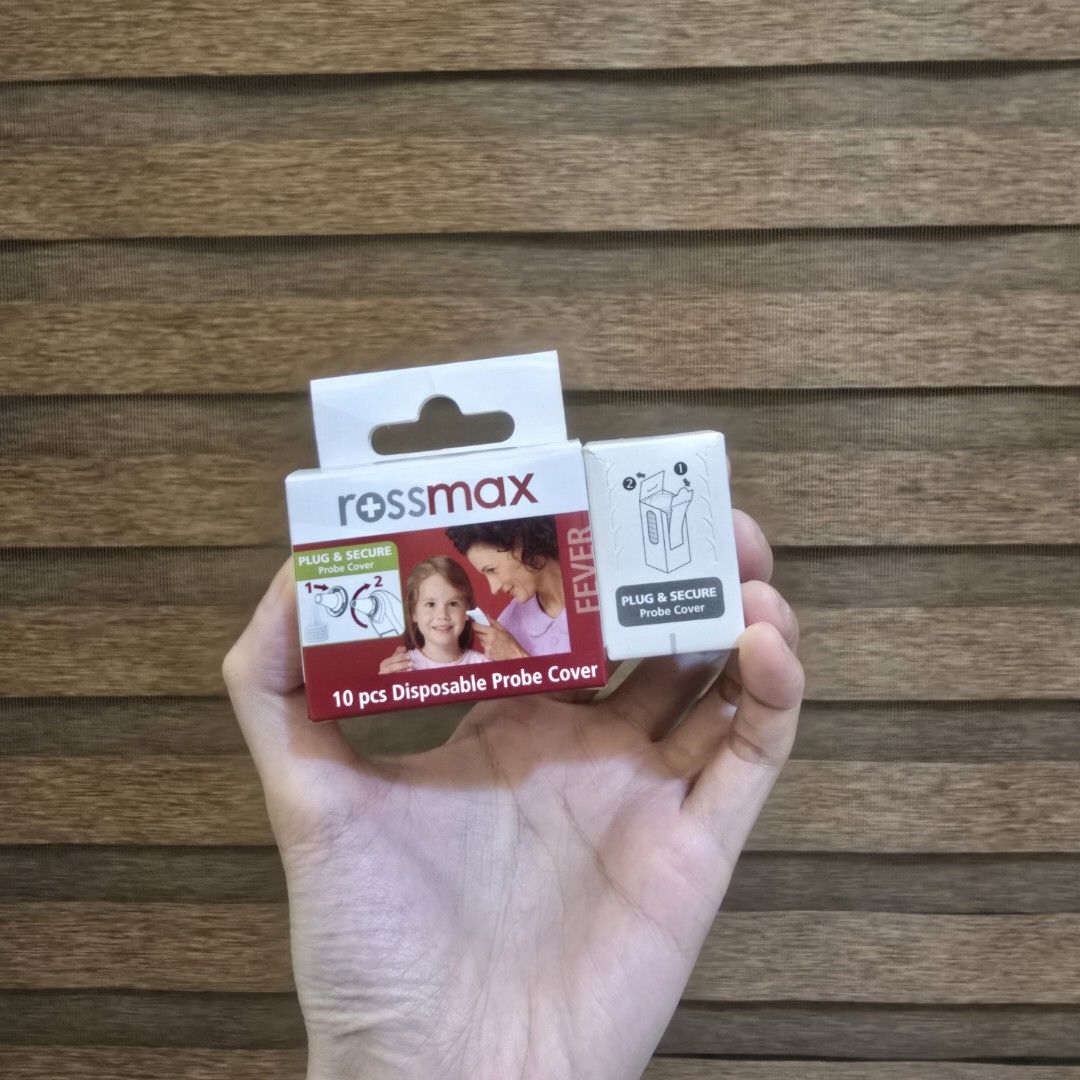 Rossmax Thermometer Cover Probe (Category: Thermometers) located in San Juan City. Submitted by jasonsshopee (Listing ID 1376322550, Image 1). Description: 200 for 15 pcs New and as posted 3 little boxes with 5 pcs each.