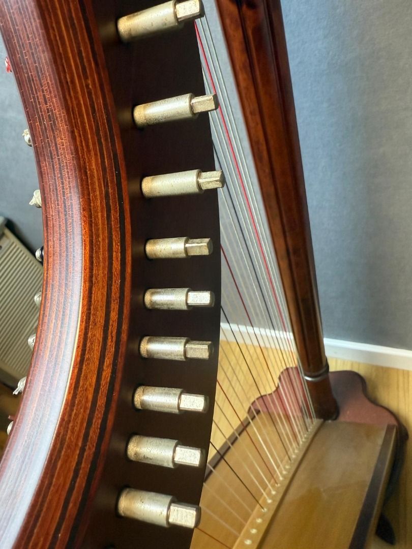 Salvi Ana Lever Harp 40 弦豎琴 （分類：樂器）位於 Hong Kong。 由 jubalmusichk 提交（商品編號 1376232438，圖片 3）。簡介： 牌子: Salvi 產地: Made in Italy 型號: Ana Serial No. : 33614 售價: $28000 免費送貨 (超過3級樓梯需要加附加費) 租價: $1000/月 租用超過6個月免運費 簡介: 意大利製造 40弦 (舊型號是38線) 沒有大撞及大問題, 每年都會安排豎琴師傅為我們的豎琴調整及更換消耗的零件，保證豎琴在最佳的狀態。 我們是Jubal Music，成立於2011年，有商業登記的註冊有限公司，提供專業的樂器教育、買賣、演奏等服務。 歡迎預約試琴，查詢，歡迎使用信用卡、八達通、支付寶及微信支付 免費送貨 (超過3級樓梯需要加附加費)。