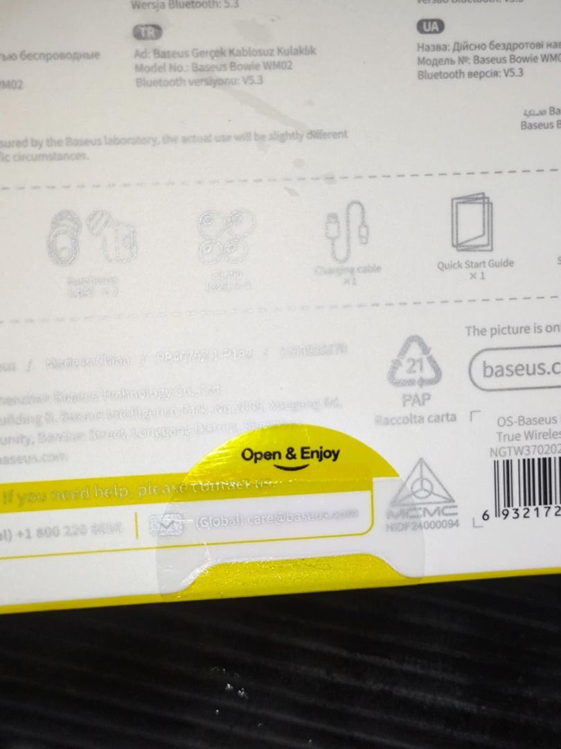 [SEALED] BASEUS Bowie WM02 TWS Bluetooth Wireless Earphone (Category: Earphones) located in Imus. Submitted by dracox_21 (Listing ID 1376404067, Image 2). Description: .