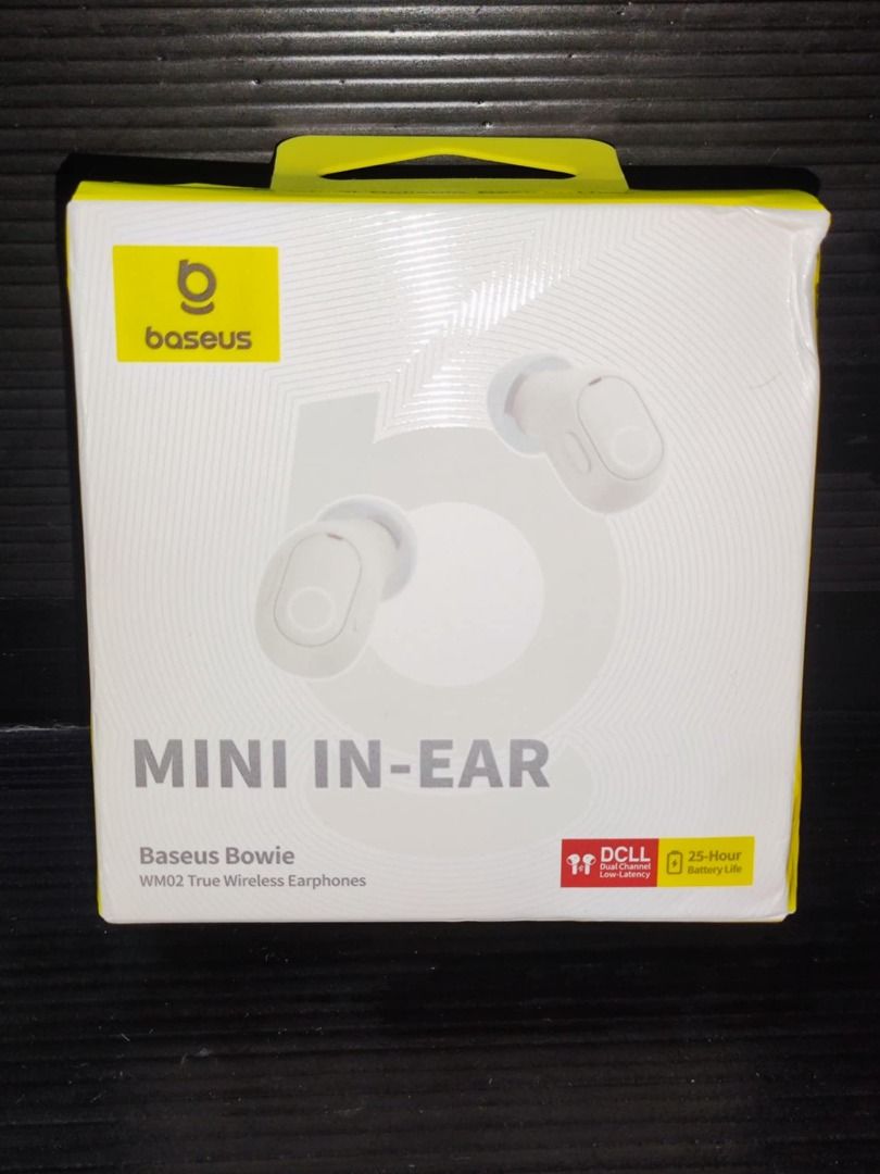 [SEALED] BASEUS Bowie WM02 TWS Bluetooth Wireless Earphone (Category: Earphones) located in Imus. Submitted by dracox_21 (Listing ID 1376404067, Image 1). Description: .