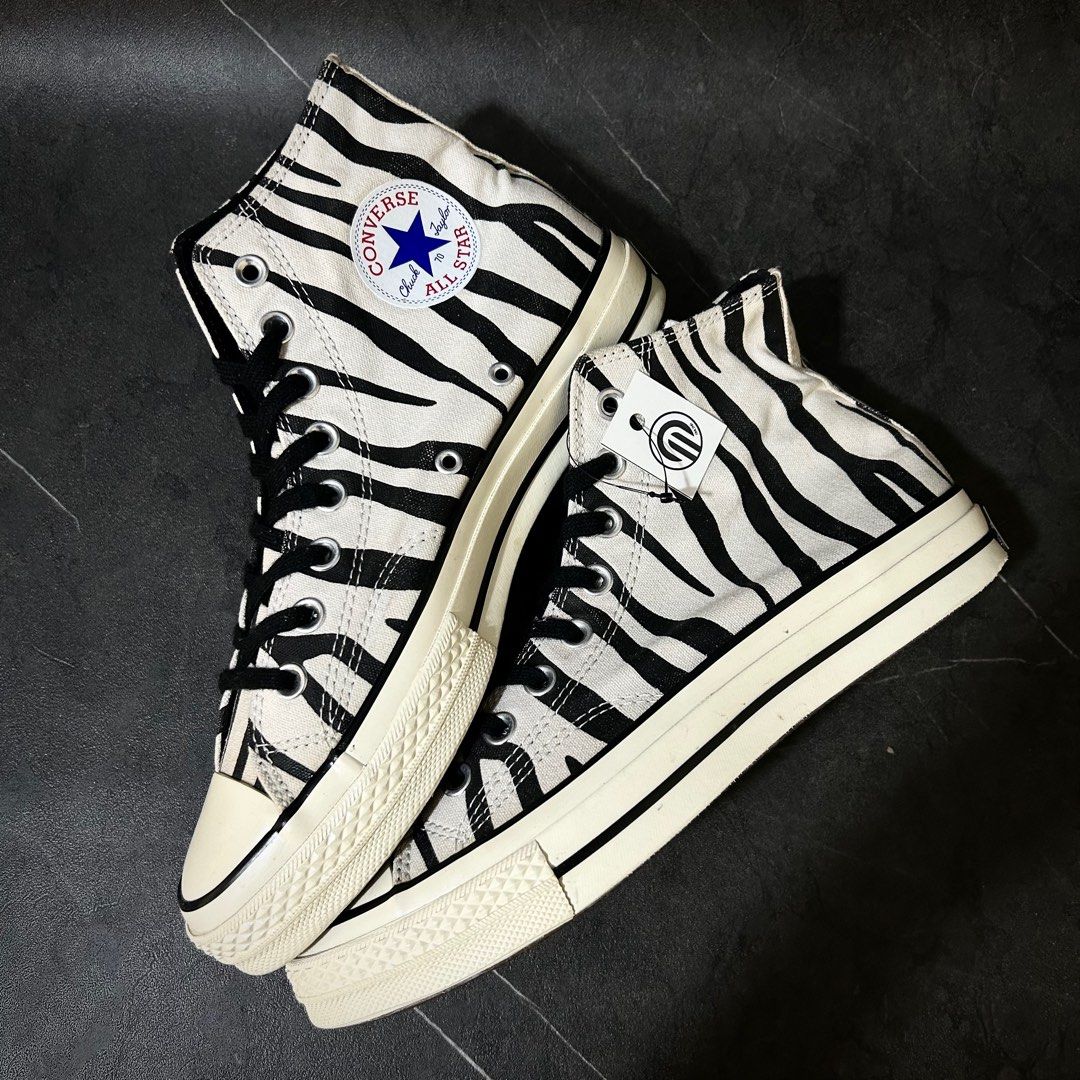 Sepatu Second Pria Converse Chuck Taylor 1970s High Zebra Size  Cm Kode BL39