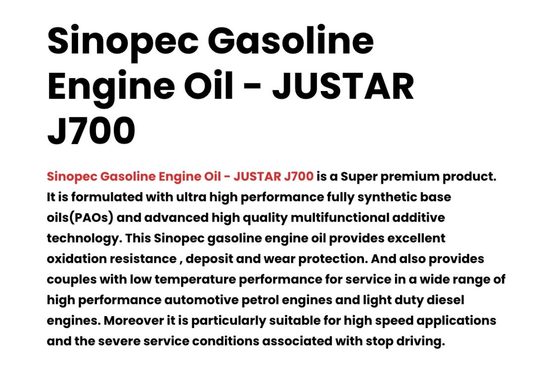 Sinopec Justar J700F Servicing Package Promotion , AUDI BMW MERCEDES HONDA SUBARU TOYOTA MITUBISHI DAIHATSU LEXUS PORSCHE AUDI VOLKSWAGEN SKODA SEAT (Category: Car Workshops & Services) located in Singapore. Submitted by next-genperformance (Listing ID 1376406151, Image 2). Description: 🚗🔧 𝗘𝗻𝗴𝗶𝗻𝗲 𝗢𝗶𝗹 𝗦𝗲𝗿𝘃𝗶𝗰𝗶𝗻𝗴 𝗣𝗮𝗰𝗸𝗮𝗴𝗲𝘀 𝗡𝗼𝘄 𝗔𝘃𝗮𝗶𝗹𝗮𝗯𝗹𝗲 𝗮𝘁 𝗡𝗚𝗣! 🔧🚗 (PRICE BEFORE GST) Keep your car running at peak performa