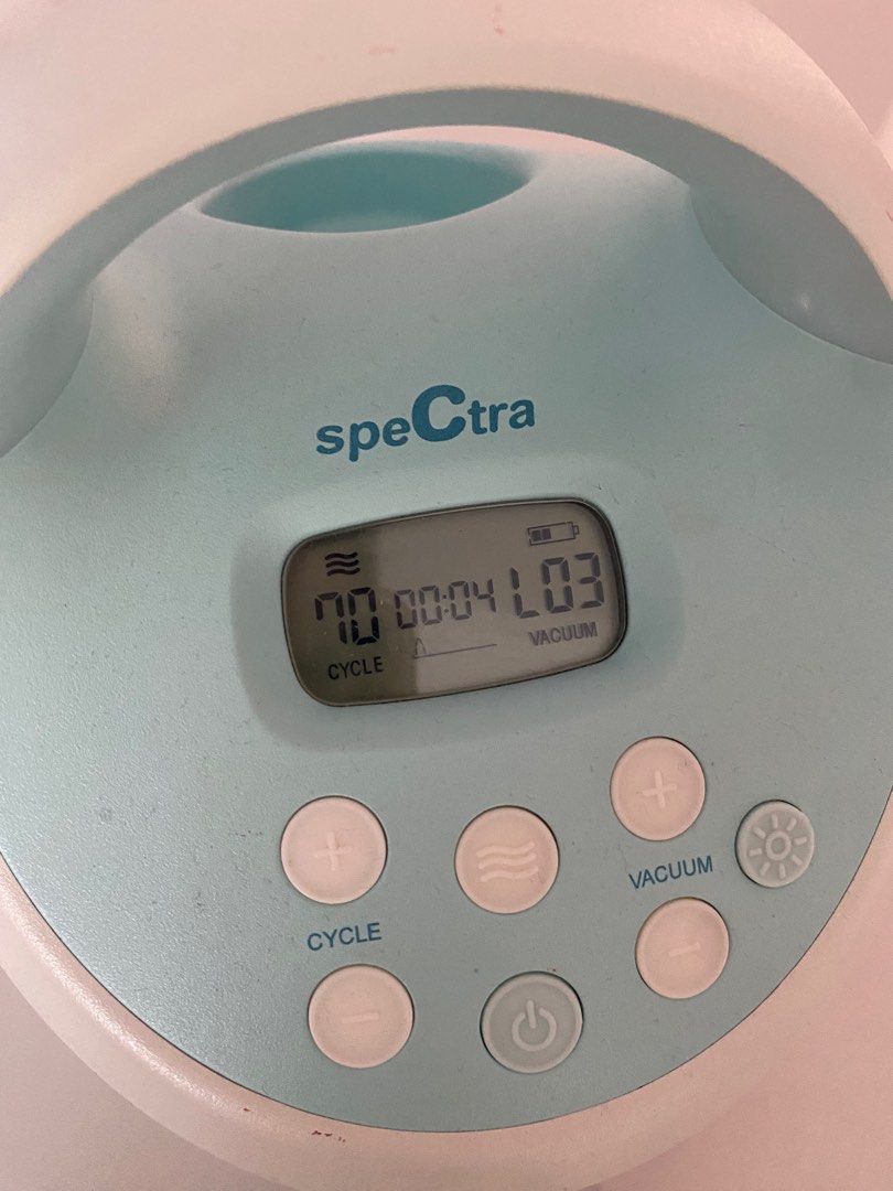 Spectra S1+ Electric Breast Pump (Category: Breastfeeding & Bottle Feeding) located in Singapore. Submitted by nutsandbolts (Listing ID 1376420318, Image 1). Description: Spectra S1+ Electric Breast Pump. Pump only without box. Made in Korea. Weight: 1.3kg. I have 3 sets, selling at $50 each See the photos for the details of the individual specs and the manufacturing month. In order of the photos appearance: [SOLD] First set is the one I use at h