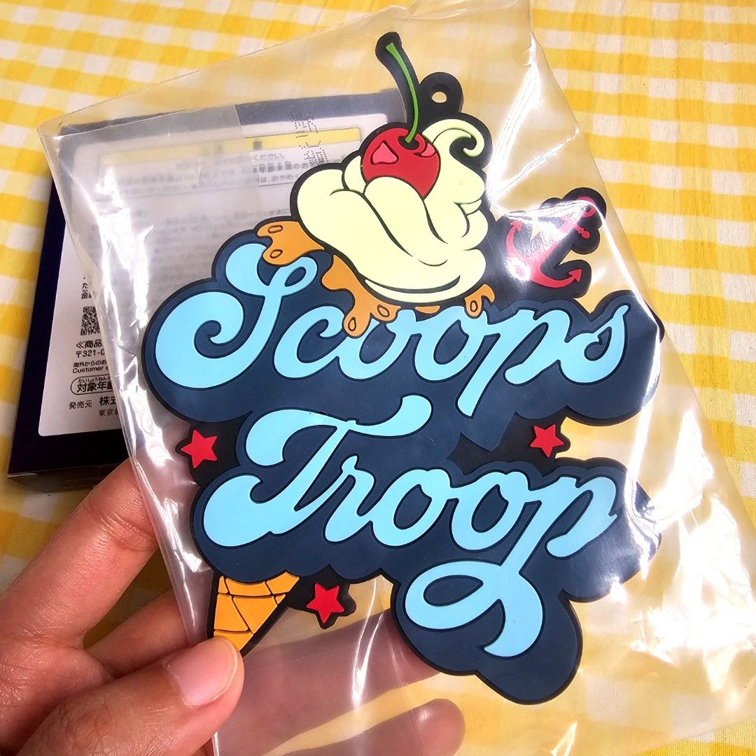 Stranger Things Official Merch Keychain (Category: Western Merchandise) located in Bacoor. Submitted by 3fties.ph (Listing ID 1376307524, Image 2). Description: Authentic Stranger Things Merch Scoops Troop Keychain Unsealed box; sealed plastic What you see is what you get.