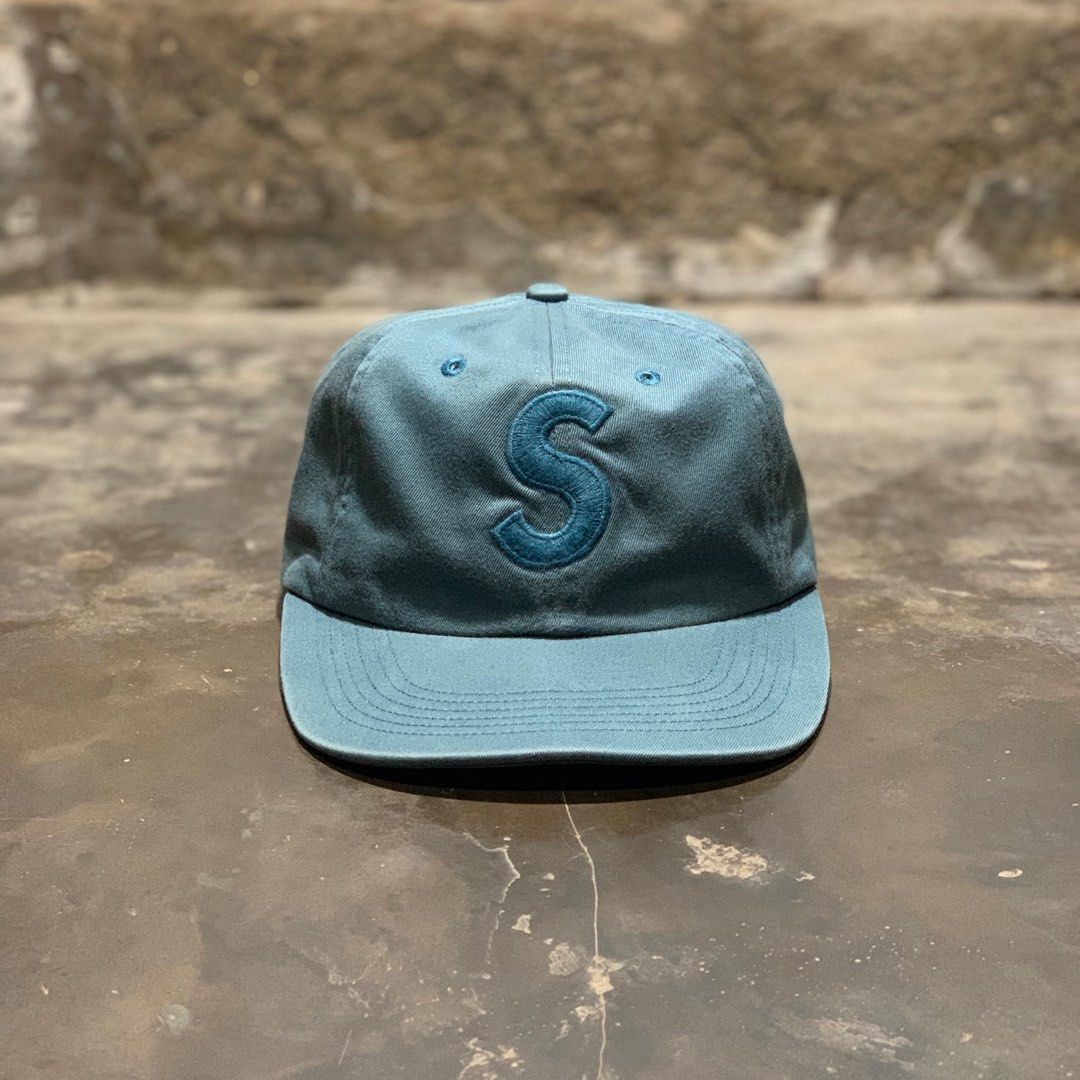 新品　Supreme World Famous S Logo 6-Panel Supreme World Famous S Logo 6-Panel Grey Logo Supreme Panel