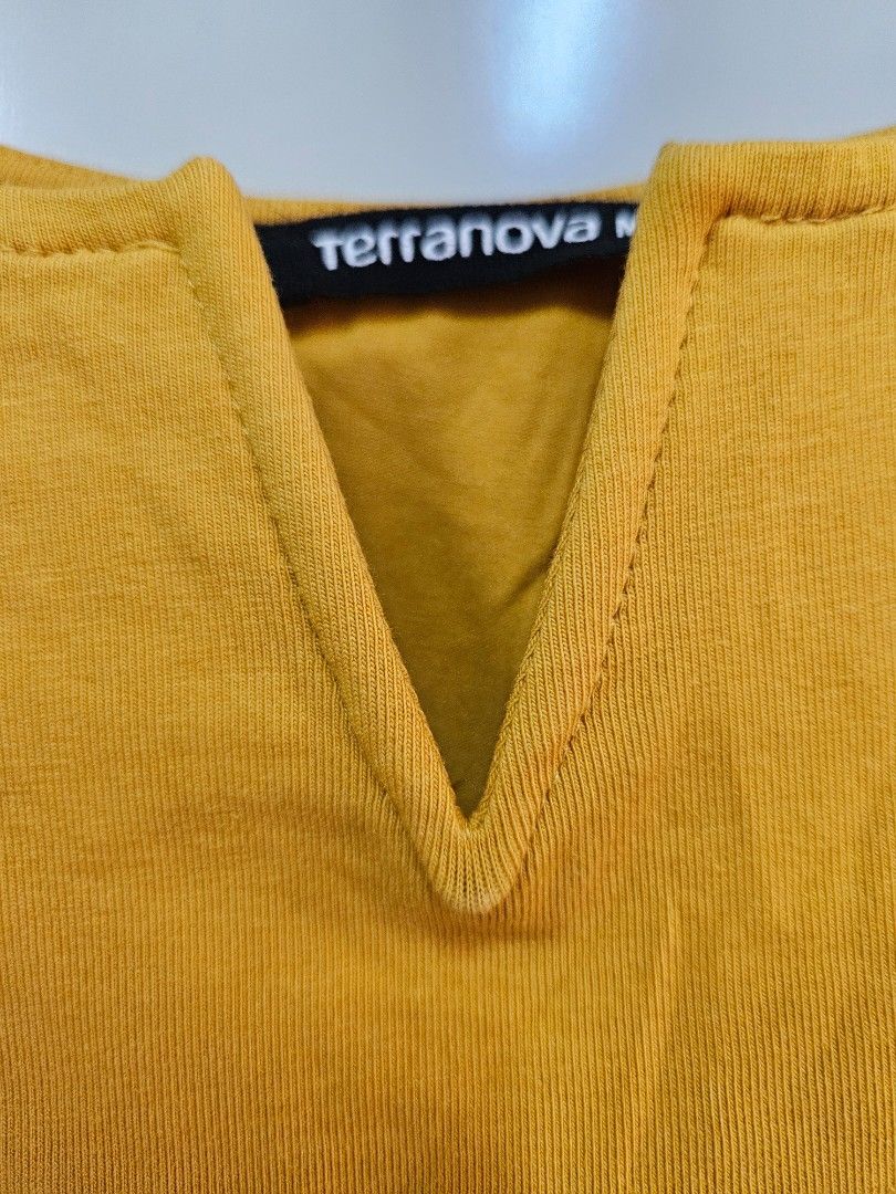 TERRANOVA body suit mustard vneck (Category: Others Tops) located in Pasig City. Submitted by authph (Listing ID 1376301653, Image 3). Description: sf c/o buyer delivery : j&t / lalamove / grab mop : gcash / bpi / unionbank / maya strictly no cod.