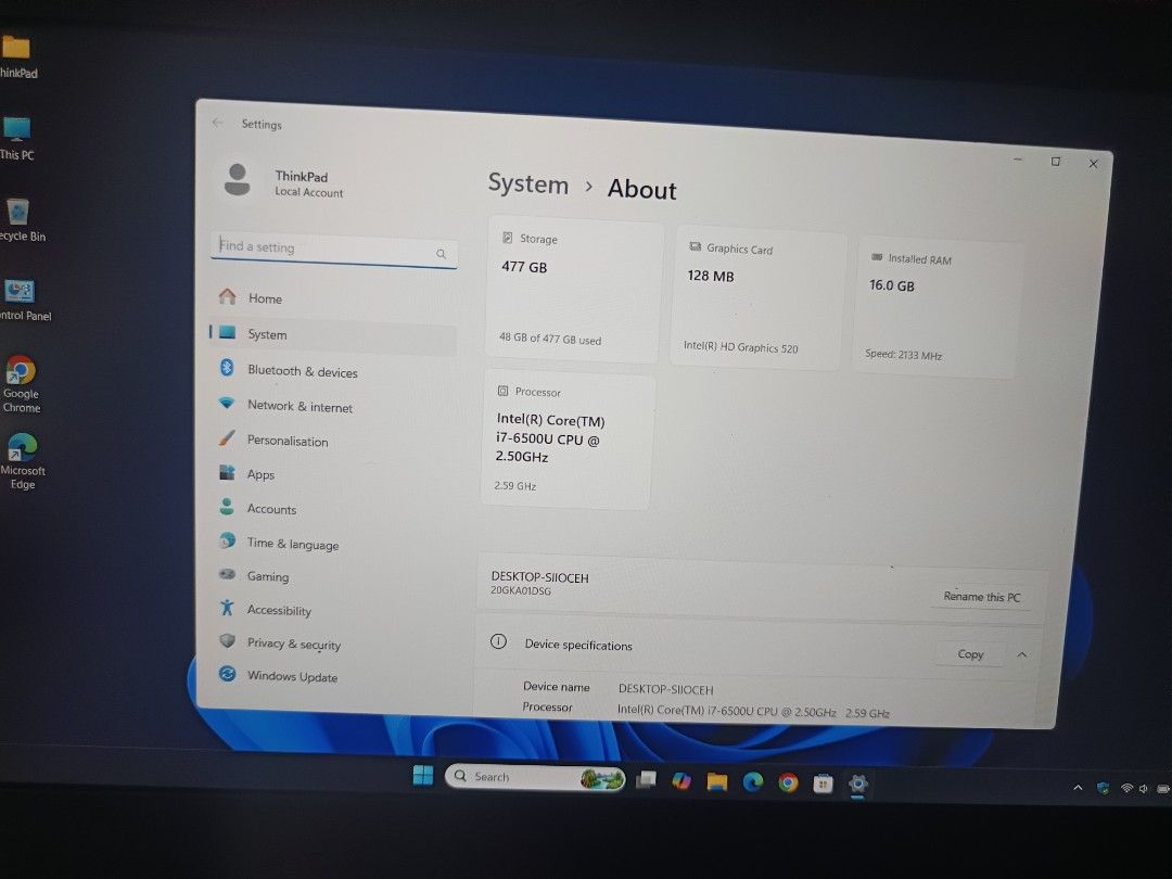 ThinkPad 13 (Windows 11 Pro)62863060545923111