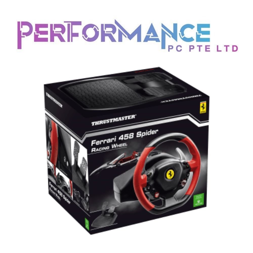 THRUSTMASTER FERRARI 458 SPIDER RACING WHEEL FOR XBOX 1 (1 YEARS WARRANTY BY BAN LEONG TECHNOLOGIES PTE LTD)62863085558785112