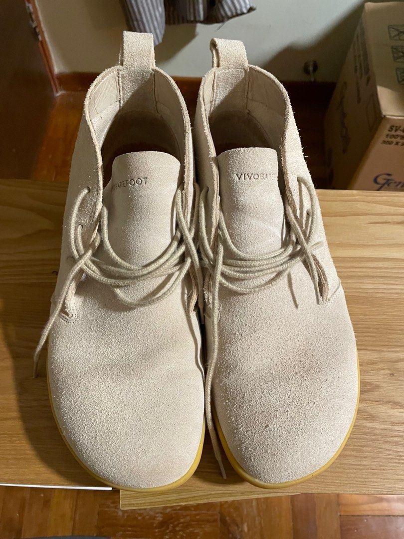 Vivobarefoot Gobi III Suede Mens Natural, Men's Fashion, Footwear