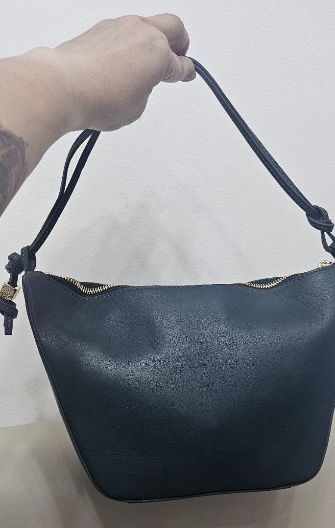 LOEWE (Category: Luxury Bags & Wallets) located in Pasig City. Submitted by vkcz702 (Listing ID 1376401789, Image 2). Description: mini hammock hobo bag in green color. with dust bag and box..