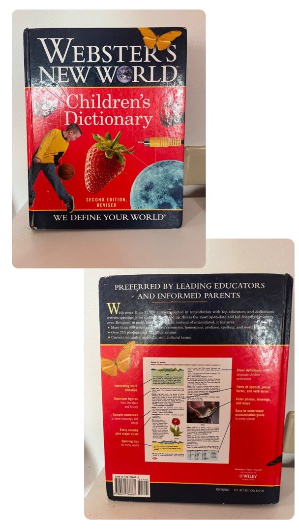 Webster's New World Children's Dictionary (2nd Edition) (Category: Children's Books) located in Baguio. Submitted by wrobkive (Listing ID 1376315876, Image 1). Description: - hardbound - minimal dents on its spine and edges - complete pages - minimal foxing (published in 2006) 💌 DM me for more information!.