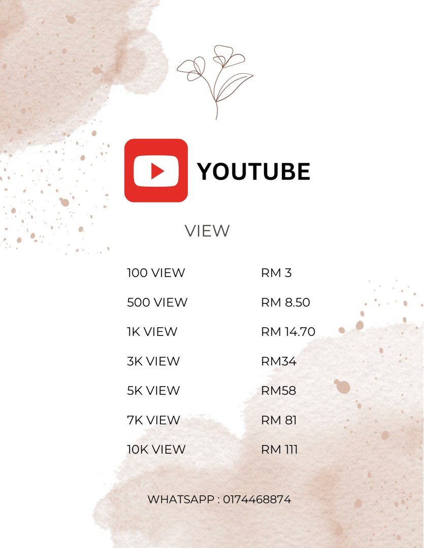 youtube view service boost real (Category: Announcements) located in Kuala Lumpur. Submitted by nraieynn._ (Listing ID 1376300389, Image 1). Description: jom naikkan followers untuk tiktok, instagram youtube dan pelbagai lagi untuk business & content creator 🤔 ? Jangan risau ada service booster by yenbooster 💢 ✅ 100% Trusted Seller With Feedback! ✅ Order melalui supplier dan sistem. ✅ Followers & subscriber real acc malaysia ✅ Followers likes d