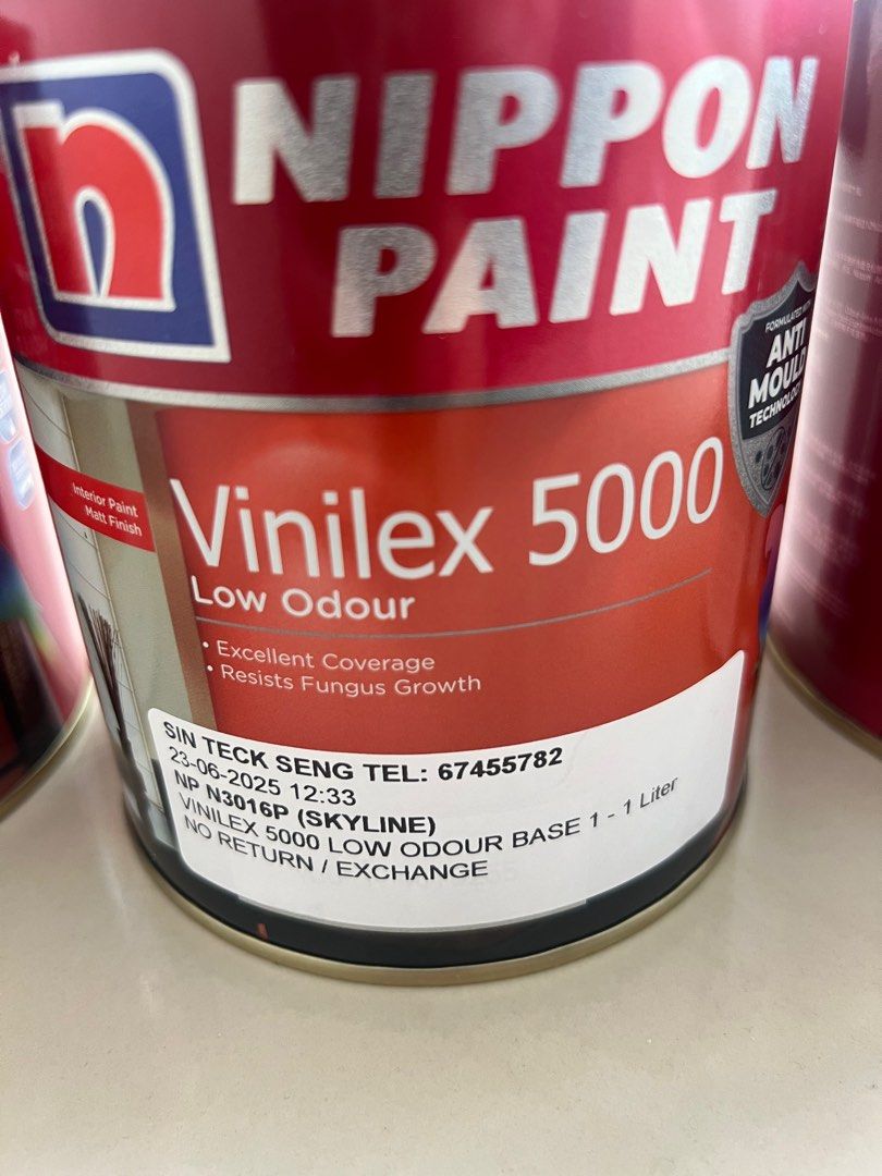 1 litre Nippon Paint (Simply White, Skyline, Polished Metal, Lilac White)62863094390145112