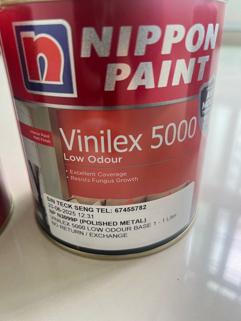 1 litre Nippon Paint (Simply White, Skyline, Polished Metal, Lilac White)62863094390145113