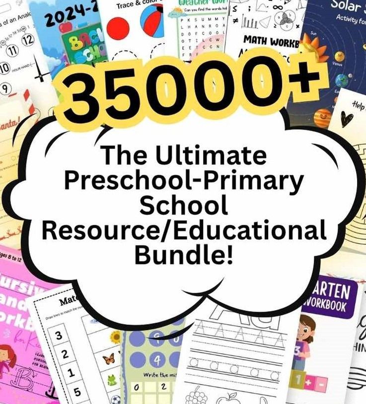 35000+ Preschool-Primary School Worksheets for only $10!, Hobbies ...