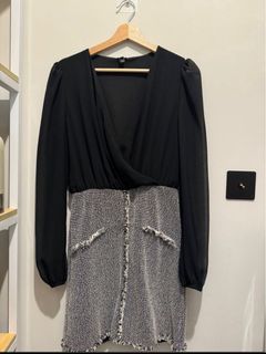 (80% 全新) 鳥紋布連身裙 / 連身裙64234004063873110