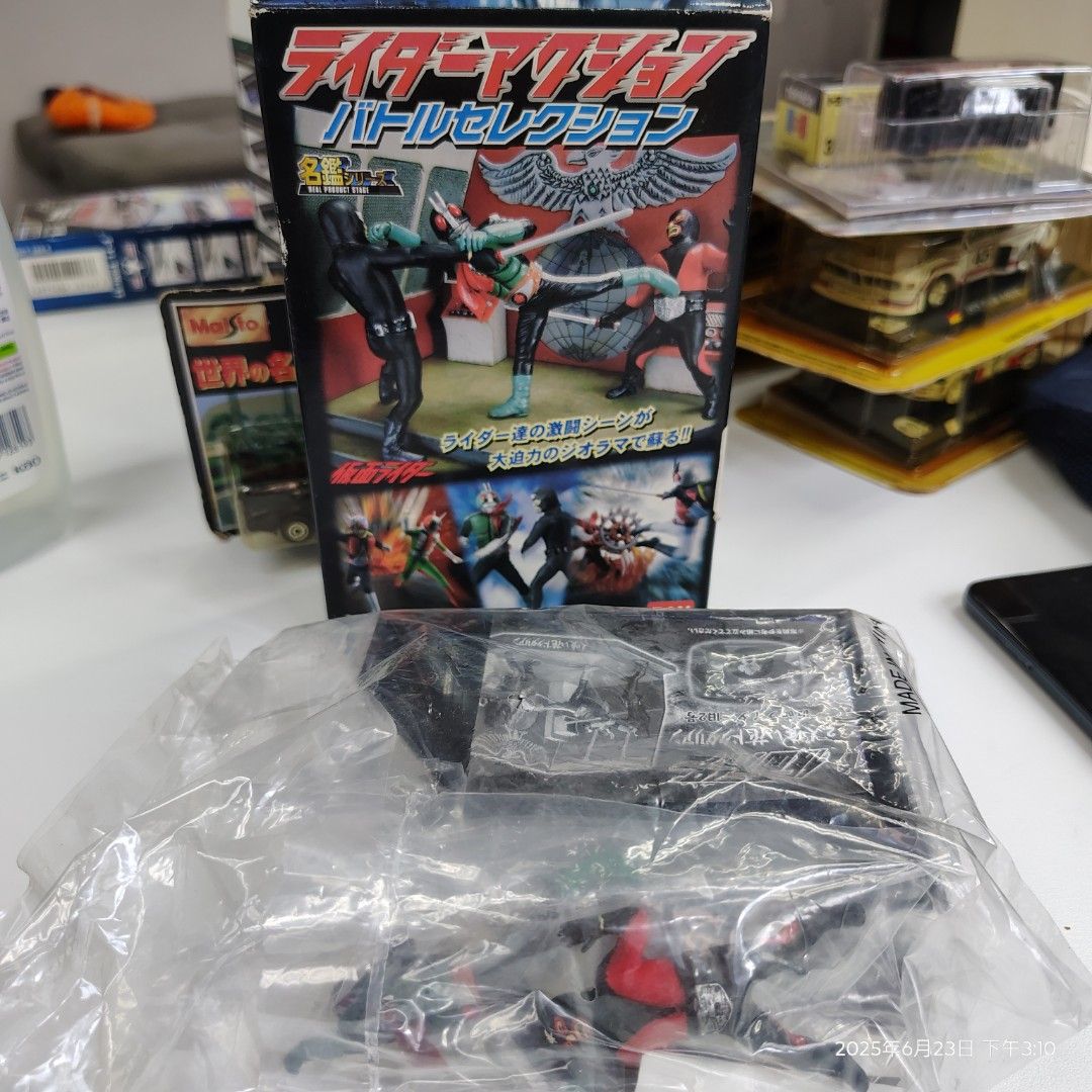 幪面超人Bandai 2006 絕版kamen Rider 名場面模型全新盒殘, 玩具收藏品