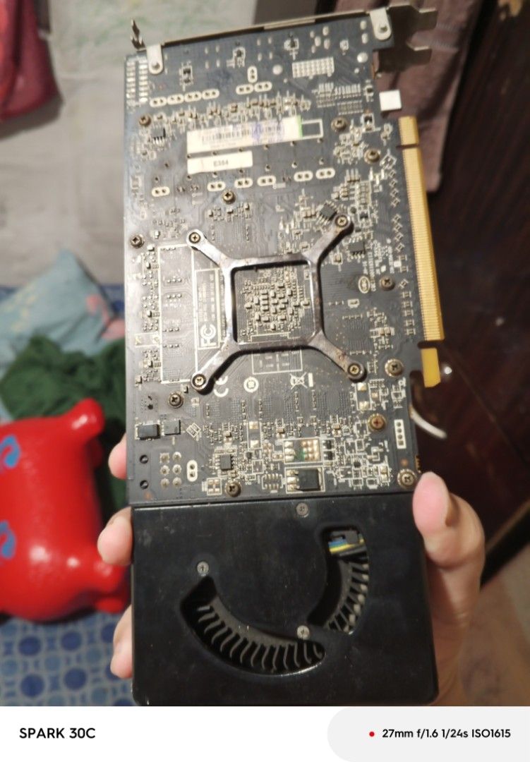 AMD Radeon RX 580 reference (Category: Computer Parts) located in Quezon City. Submitted by junseller18 (Listing ID 1376503014, Image 1). Description: selling as defective. defective no power, no display. buy at your own risk see actual photos and issues GPU cover, as is where is. and Radeon rx580 4gb. mop gcash/Maya/BPI QR/ cod lalamove same day delivery, shipping via jnt ggx Nationwide. buyer shoulder sf.