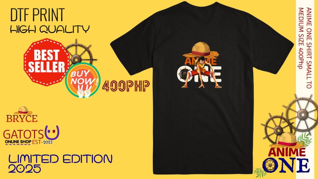 Anime Shirt (Category: Activewear) located in Manila. Submitted by gatotsu (Listing ID 1376611596, Image 2). Description: Anime shirt BY Gatotsu FOR SMALL TO MEDIUM SIZE: 400php each 1000php for minimum 3 pcs.