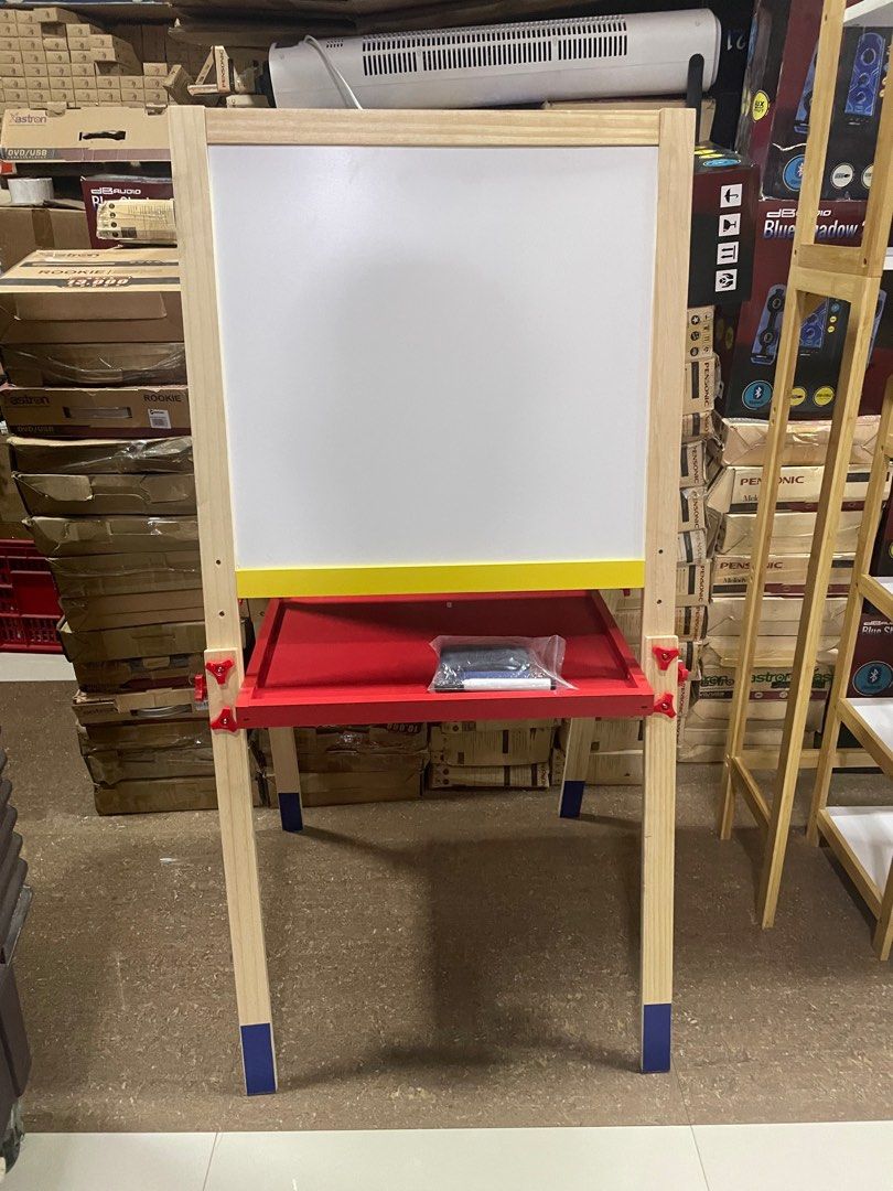 anko standing blackboard/whiteboard (Category: Office Furniture & Fixtures) located in Pasay City. Submitted by enrico_appliances (Listing ID 1376530077, Image 1). Description: no problems with free marker and eraser still stable.