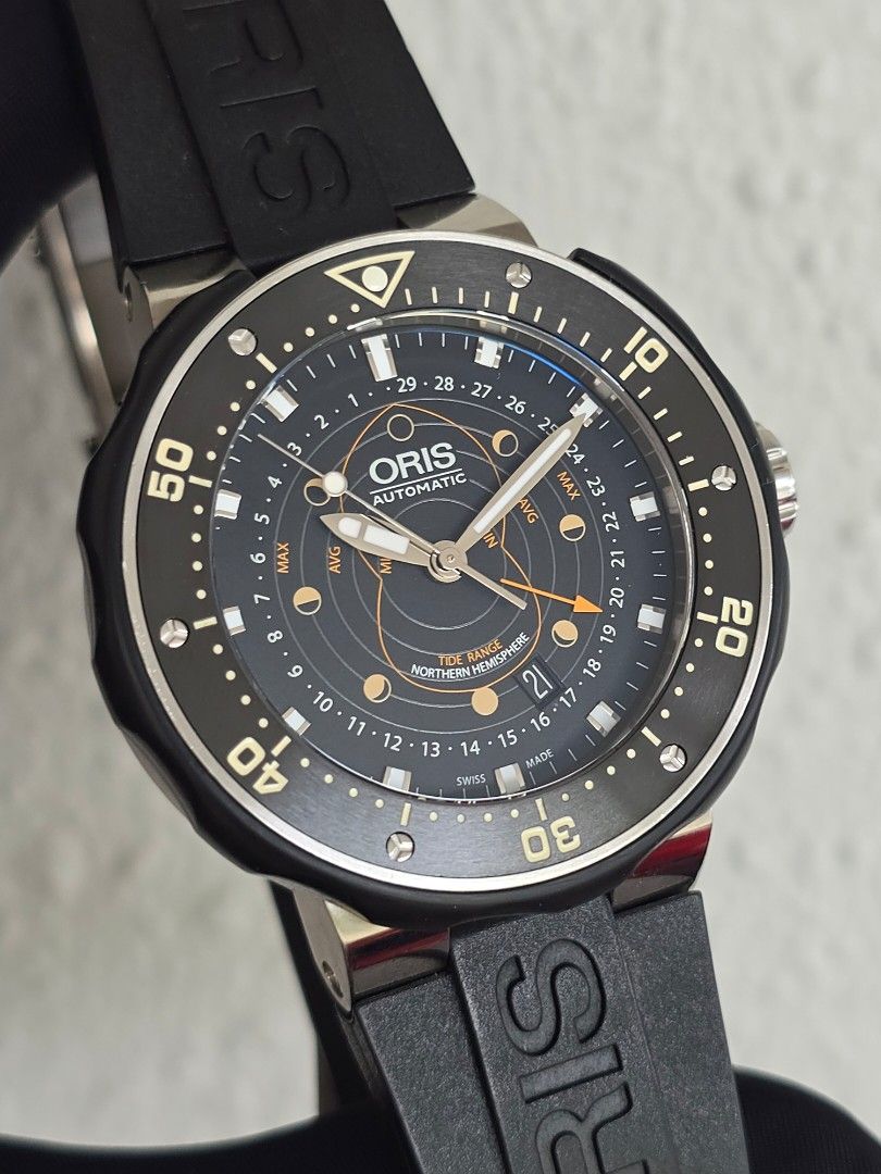 ORIS PRODIVER POINTER MOON TITANIUM PRO DIVER 01 761 7682 7154-SET