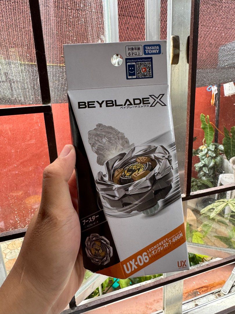 Beyblade X UX 06 Leon Crest (Category: Action & Battle Toys) located in Muntinlupa City. Submitted by hyggeee (Listing ID 1376523445, Image 1). Description: All ban kee except mammoth | Limited stocks UX 03 WiRo - 800 UX 06 LeonCrest - 800 UX 08 SiWo - 1100 UX 09 SaSa - 1450 UX 11 ImpactDrake - 1400 UX 13 GolemRock - 800 UX 14 ScorpioSpear - 1200 BX 00 Mammoth Tusk - 2000 Loc: Imus, Cavite MOD: Lalamove/J&T/Pick up MOP: Gcash/Cash/Bank Transfer.