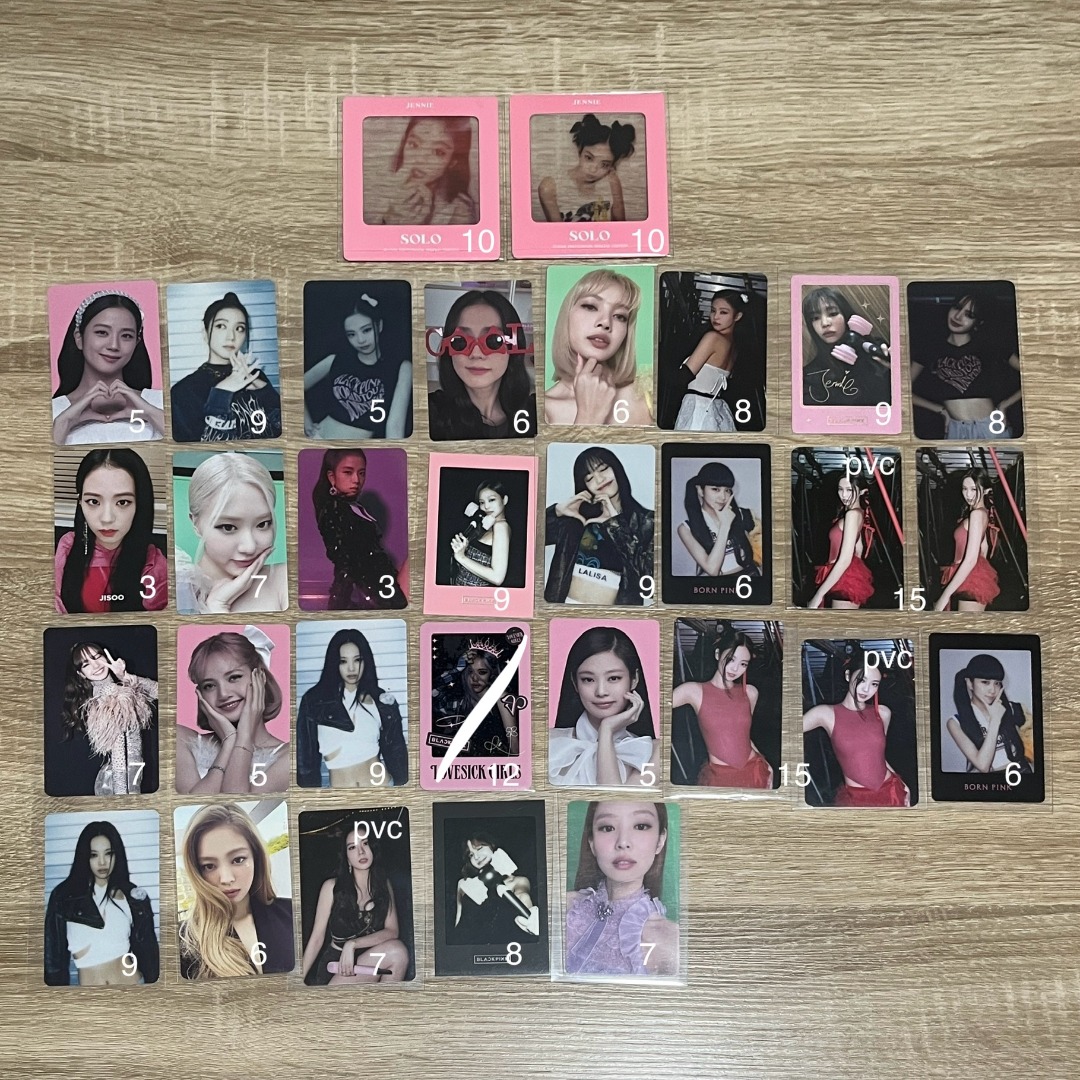 blackpink mass clearance photocards pc wts lfb jennie jisoo lisa rosé ...