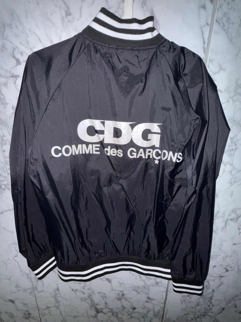 CDG Jacket (Category: Coats, Jackets and Outerwear) located in Singapore. Submitted by cxnst (Listing ID 1376521776, Image 1). Description: Commes Des Garcons Varsity Jacket have not worn in years bought from CDG store Japan in 2019.