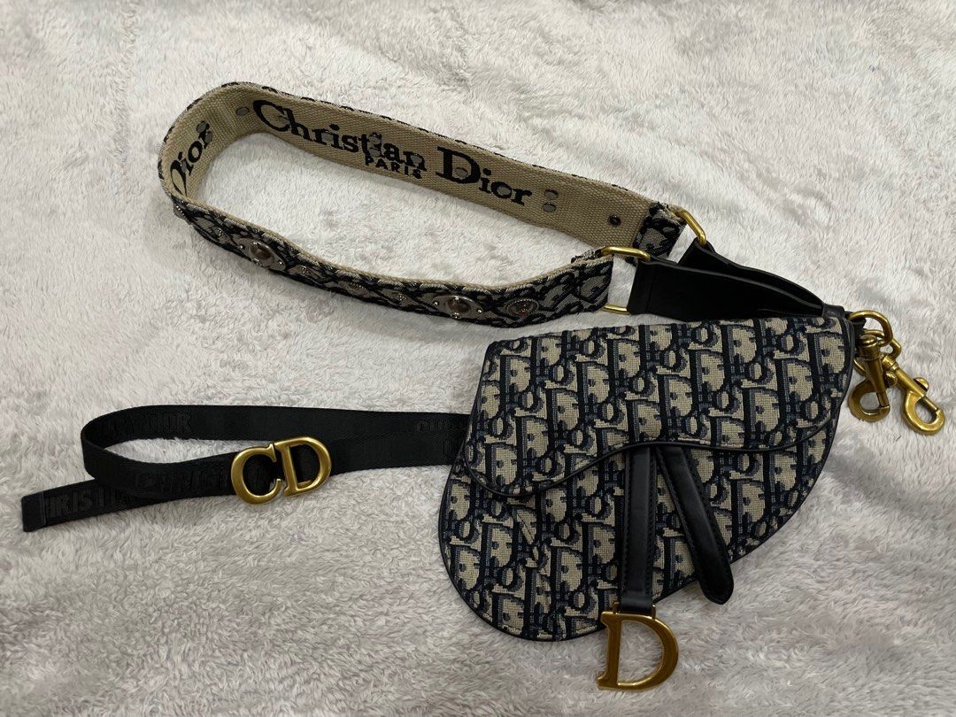 Christian Dior Saddle Belt Pouch (Category: Luxury Bags & Wallets) located in Agoo. Submitted by omaethrift (Listing ID 1376530227, Image 1). Description: 3D monogram pa double check niyo nalang po para safe po🙇🏻‍♂️🙇🏻‍♂️🙇🏻‍♂️ May missing po sa belt niya diko po alam tawag dun over all malinis maganda pa Free na po yung sling provide lang po yung sling.