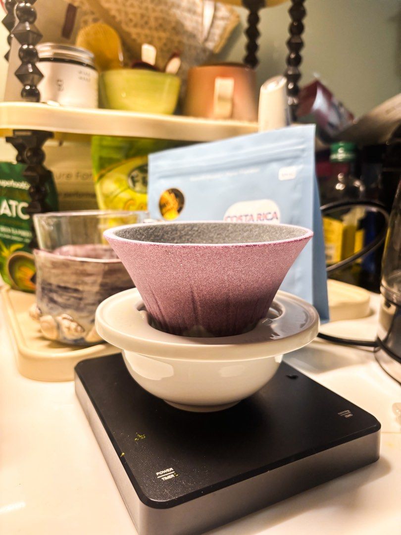 Cofil Fuji Ceramic Coffee Filter - Pink (Category: Coffee & Tea Tableware) located in Quezon City. Submitted by wanderlostshop (Listing ID 1376546473, Image 3). Description: Cofil Fuji Coffee Filter Dripper Brand New, package opened, this set is unused. Box and pamphlet included. Set Includes: Filter x 1, dedicated base x 1, saucer x 1 Material: Filter: Porous ceramic Dedicated base: Porcelain Country of Origin: Japan RFS: Selling for additional 