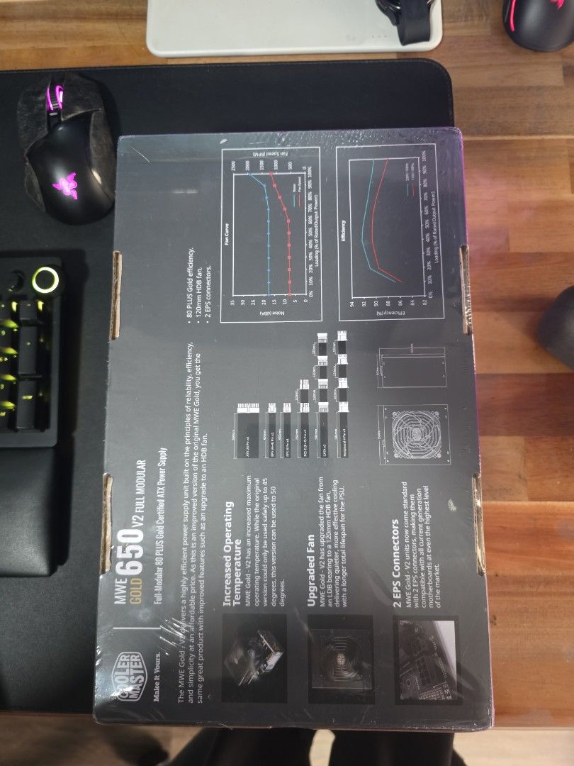Cooler Master MWE Gold 650 V2 PSU (Category: Computer Parts) located in Singapore. Submitted by deuss (Listing ID 1376489297, Image 2). Description: Cooler Master MWE Gold 650 V2 Full Modular ATX power supply. Its brand new and unused. Still sealed in box. price negotiable .