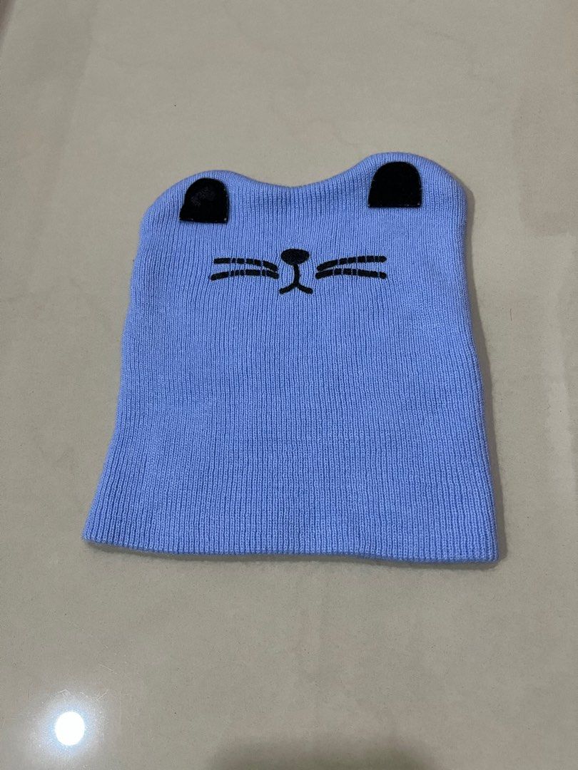 Cute Blue Bear Baby Hat (Include Free Delivery via Normal Mail) (Category: Babies & Kids Fashion) located in Singapore. Submitted by aziying (Listing ID 1376536772, Image 1). Description: -Stretchable, can be use up to 24 months old -Soft Cotton, knit -Cute bear design -WASH but NOT use.