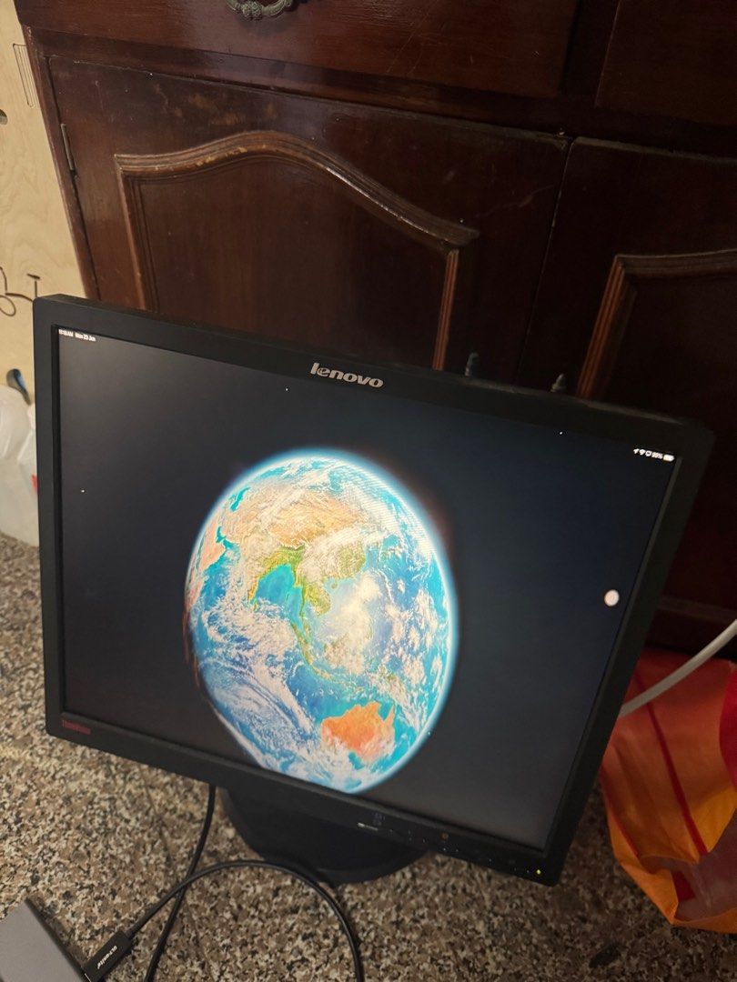 FREE Lenovo ThinkVision Monitor (Category: Monitor Screens) located in Singapore. Submitted by Carousel_Angel (Listing ID 1376446942, Image 1). Description: FREE Lenovo ThinkVision monitor in excellent condition. Features a sleek black design, adjustable stand, and clear image quality. Includes VGA and DVI ports, and power cable. 41 cm by 34cm Just get 3 packets of 220g Nature Wonder Macadamia Nuts for me as a token of appreciation will do (See l