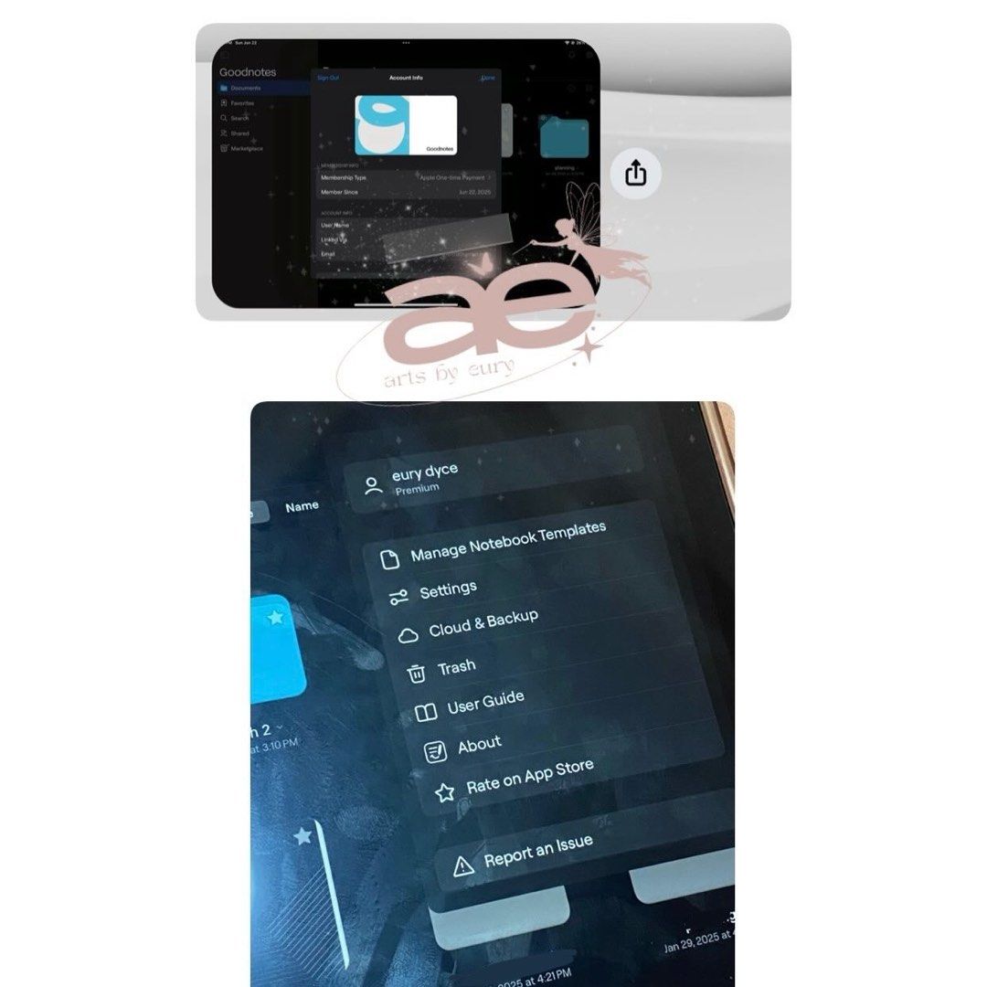 goodnotes 6 for ios (Category: Software) located in Baguio. Submitted by erinscart (Listing ID 1376595657, Image 2). Description: — ₱100 one-time payment for long term access — one device per payment — long term warranty u may also dm @artsbyeury on ig mop: gcash.