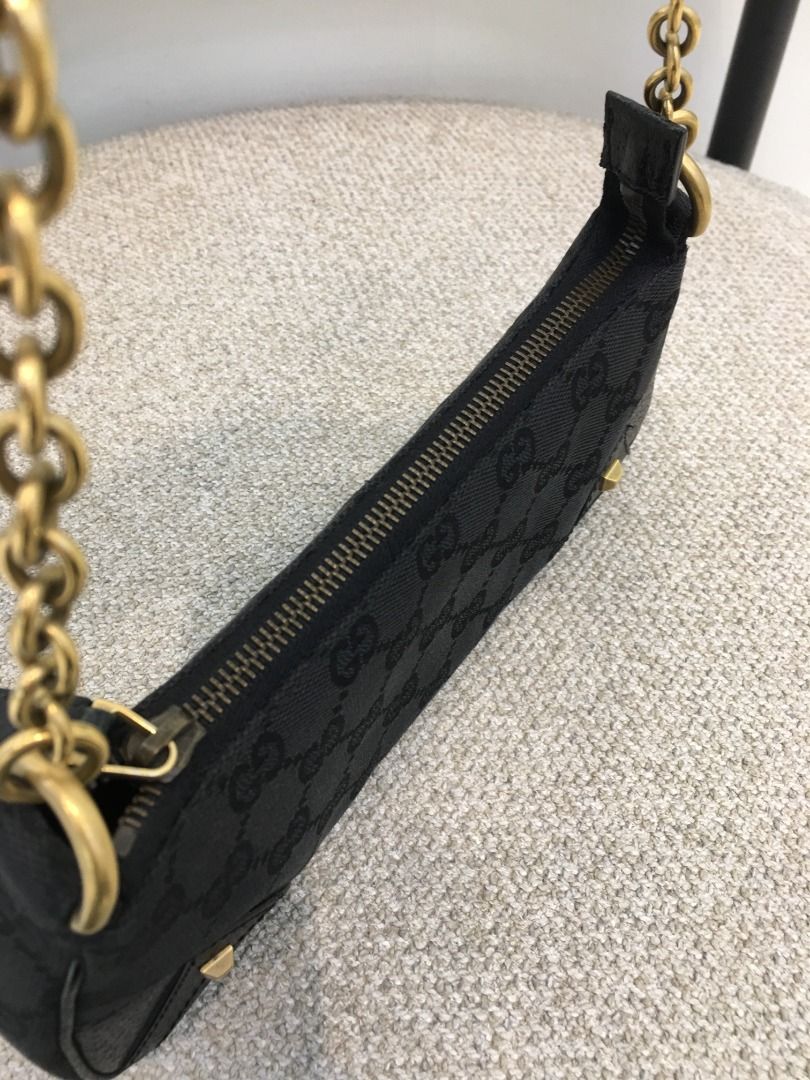 GUCCI GG Nailhead Pochette (Pre-owned Authentic) (Category: Luxury Bags & Wallets) located in Santa Rosa. Submitted by brandieshoppe (Listing ID 1376502302, Image 3). Description: ✅ Authentic/Original Preloved ✅ From Japan Auction ✅ Money-Back Guarantee If Proven Fake ✅ Message Us For More Details *Open Also for Layaway Terms #00844.