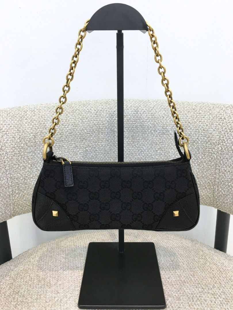GUCCI GG Nailhead Pochette (Pre-owned Authentic) (Category: Luxury Bags & Wallets) located in Santa Rosa. Submitted by brandieshoppe (Listing ID 1376502302, Image 2). Description: ✅ Authentic/Original Preloved ✅ From Japan Auction ✅ Money-Back Guarantee If Proven Fake ✅ Message Us For More Details *Open Also for Layaway Terms #00844.