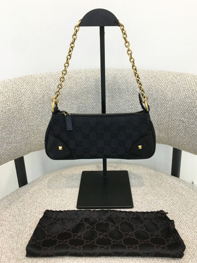 GUCCI GG Nailhead Pochette (Pre-owned Authentic) (Category: Luxury Bags & Wallets) located in Santa Rosa. Submitted by brandieshoppe (Listing ID 1376502302, Image 1). Description: ✅ Authentic/Original Preloved ✅ From Japan Auction ✅ Money-Back Guarantee If Proven Fake ✅ Message Us For More Details *Open Also for Layaway Terms #00844.