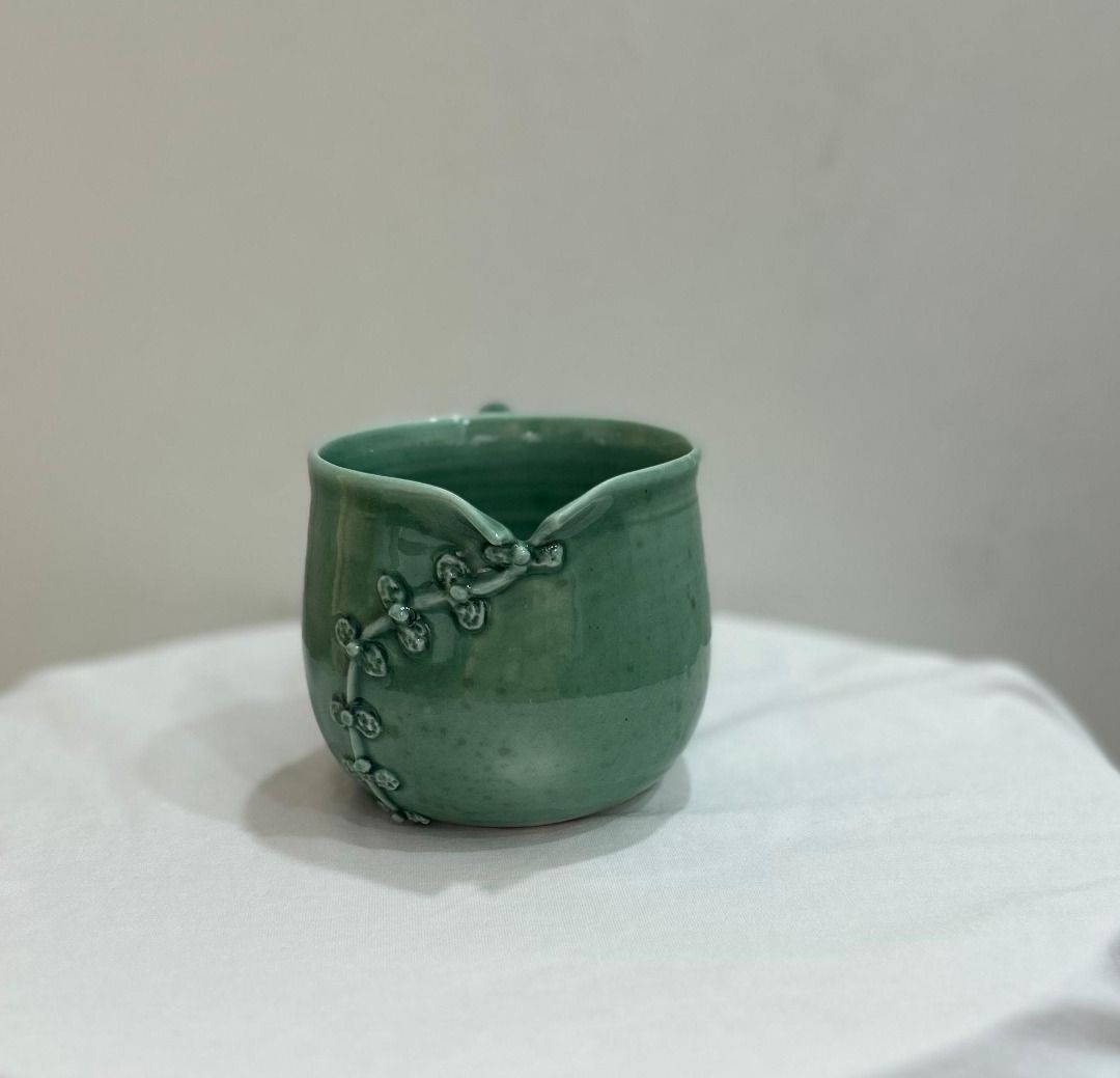 Handmade Ceramic Mug (M04) (Category: Handmade Craft) located in Singapore. Submitted by lenglengc (Listing ID 1376464313, Image 1). Description: Handmade Ceramic Mug By Perlyn Brand new. Porcelain Mug - Cheongsam Serie . Measurement : H8M x D9CM .