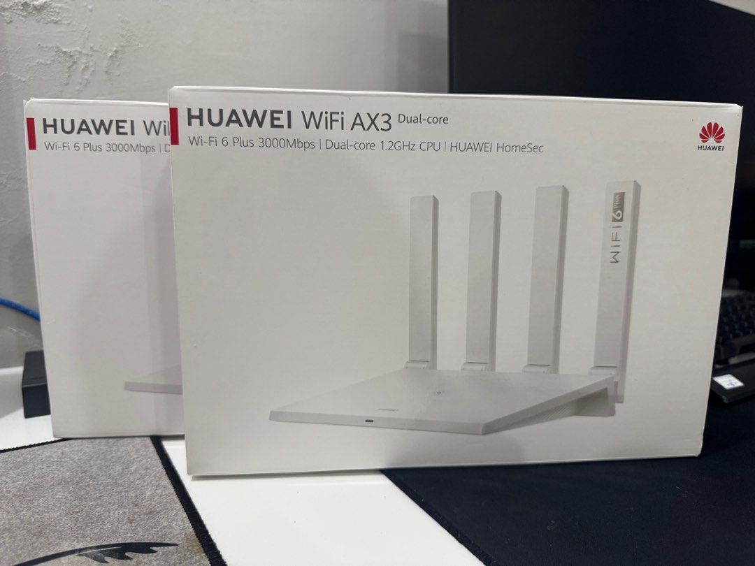 Huawei Wi-Fi AX3/ Router (Category: Networking) located in Antipolo. Submitted by jklmppage15 (Listing ID 1376566913, Image 1). Description: Brandnew. 2 units available 1k each.