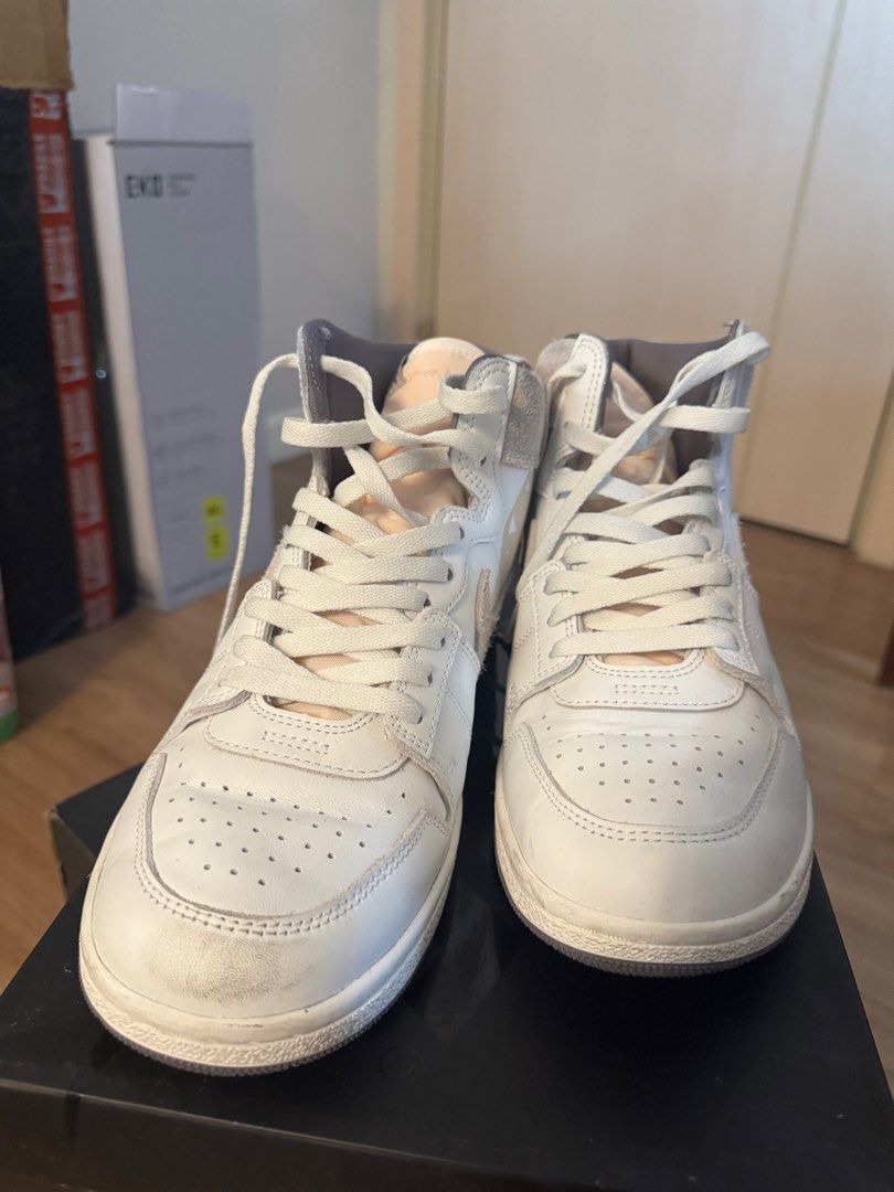 Jordan Air Ship PE SP Tech Grey (Category: Sneakers) located in Taguig. Submitted by jcs86 (Listing ID 1376462639, Image 2). Description: Jordan Air Ship PE SP Tech Grey Size 11 Condition: 9.5/10 Just needs cleaning Buyer books and shoulders shipping. .