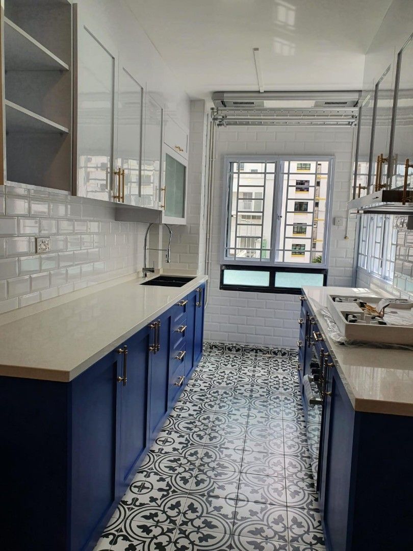 kitchen cabinet/ renovation/renovation contractor/contractor/tiler/tiling works/carpentry/carpenter/toilet renovation/kitchen renovation/hacking/full renovation/bto flooring/kitchen tiles/direct tiles62863114712066111