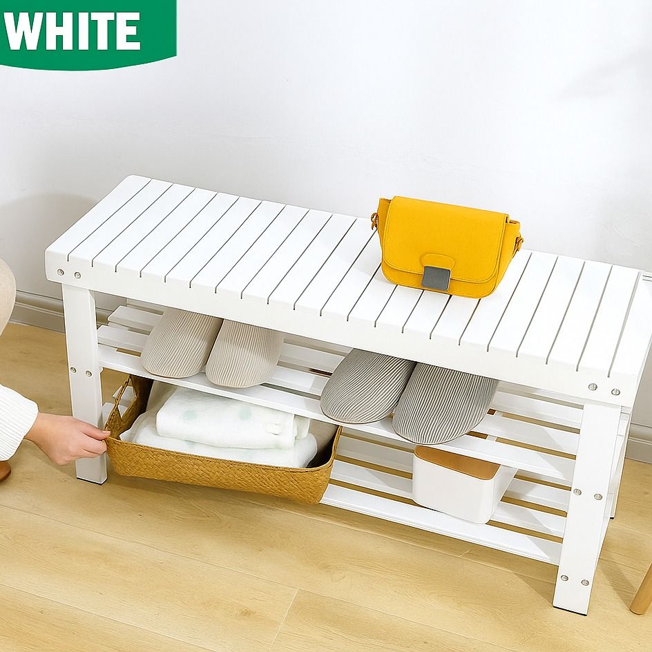 Shoe Storage Bench | Entryway Shoe Rack | Three Tier Shoe Rack | Indoor Shoe Organizer | Multi Layer Shoe Rack | Shoe Rack With Seat | Hallway Shoe Bench | Bedroom Shoe Rack | Slatted Shoe Storage | Minimalist Shoe Shelf (Category: Changing Tables & Stations) located in Singapore. Submitted by luxeandlull (Listing ID 1376604779, Image 3). Description: 🚚 FREE DOORSTEP DELIVERY 🚚 *DM if interested* Delivery takes 2-3 working days. Sizes available