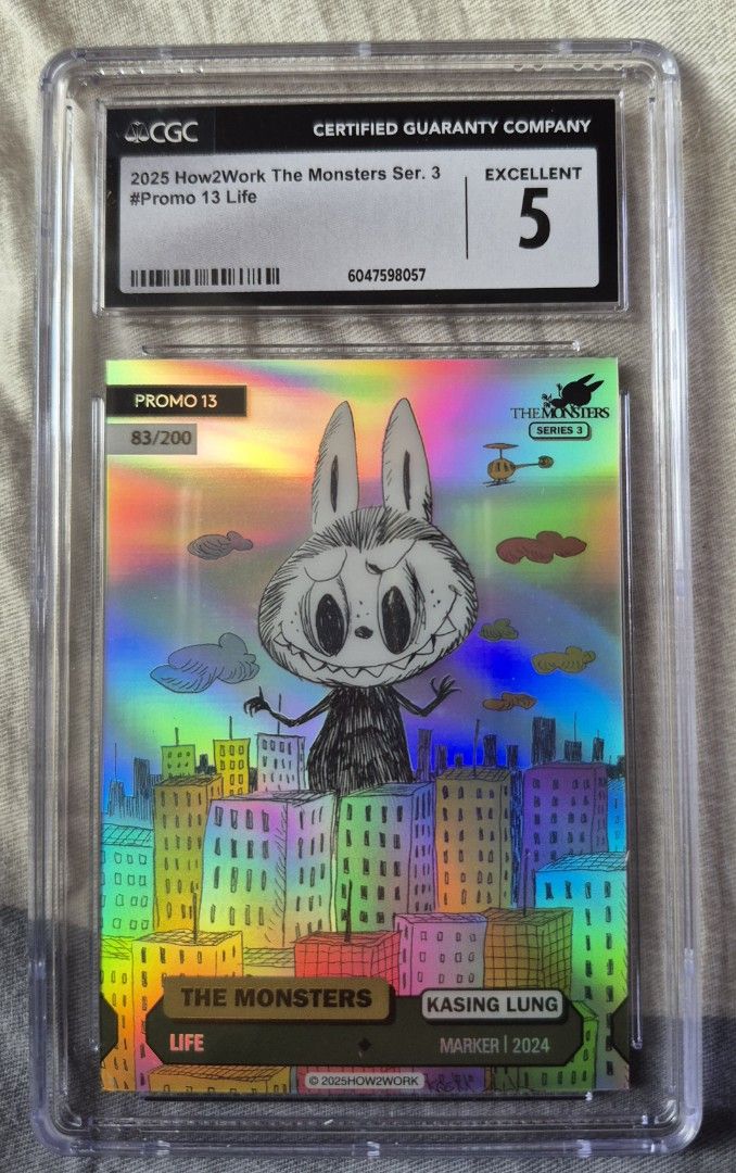 HOW2WORK Labubu The Monsters 限定カード付 Labubu Card How2work The Monsters Series Collectible Trading