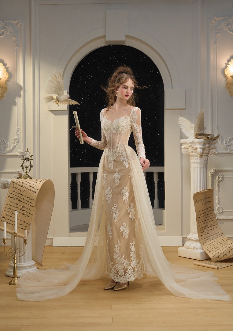 RENT/SALE) Lacemade Swan wings corset dress, Women's Fashion, Dresses &  Sets, Evening dresses & gowns on Carousell