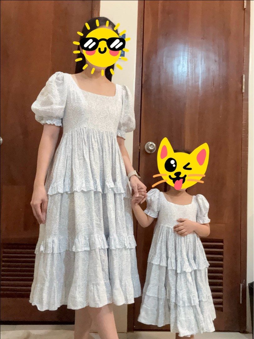 Little and Miss (Category: Babies & Kids Fashion) located in Muntinlupa City. Submitted by anneyways (Listing ID 1376587344, Image 2). Description: Little and Miss Twinning Mom and Daughter matching / twinning dress Mom - Small Dau - S4 .
